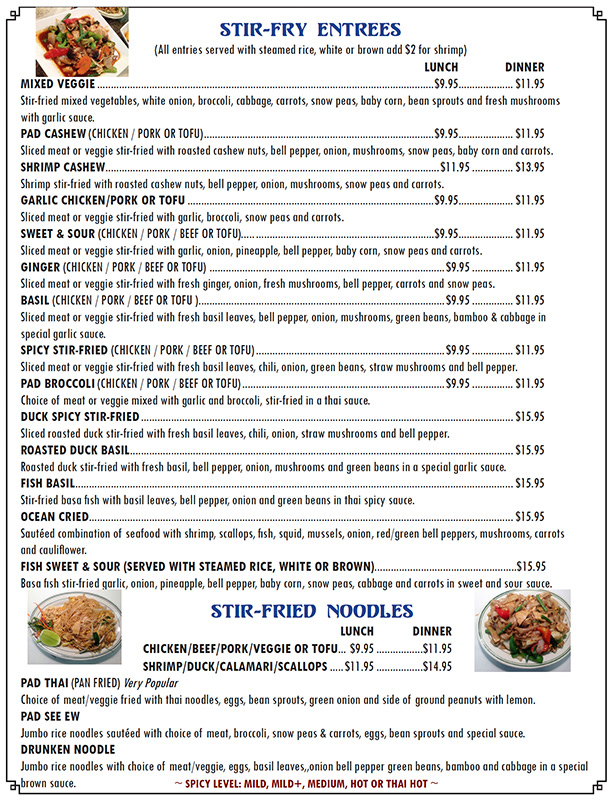 In House Menu Page 4